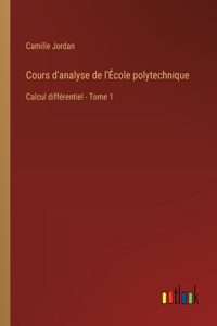 Cours d'analyse de l'École polytechnique