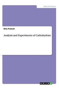 Analysis and Experiments of Carbohydrate