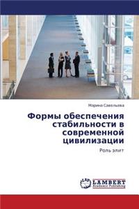 Formy Obespecheniya Stabil'nosti V Sovremennoy Tsivilizatsii