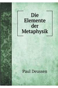 Die Elemente Der Metaphysik