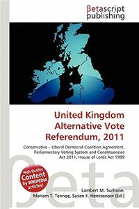 United Kingdom Alternative Vote Referendum, 2011