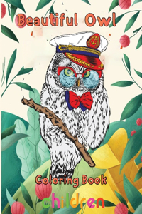 Beautiful owl Coloring Book children