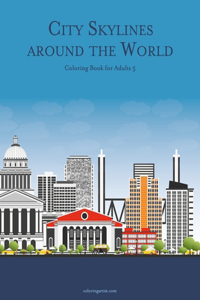 City Skylines around the World Coloring Book for Adults 5