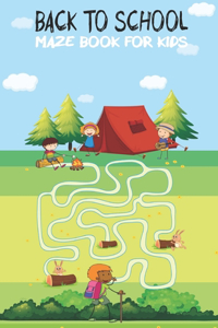 Back to School Maze book for kids