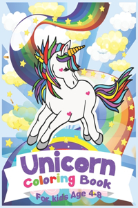 Unicorn Coloring Book for Kids Ages 4-8