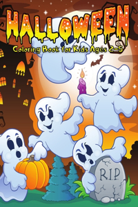 Halloween Coloring Book for Kids Ages 2-5