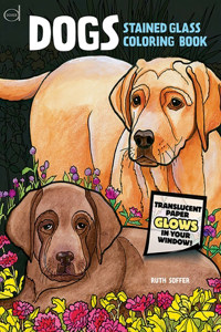 Dogs Stained Glass Coloring Book