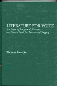 Literature for Voice