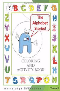 Alphabet Stories Coloring and Activity Book