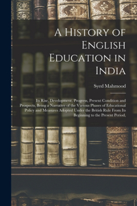 History of English Education in India