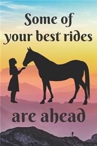 Horseback Riding Blank Lined Journal Notebook