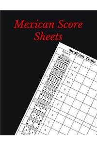 Mexican Score Sheets
