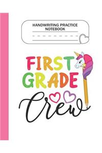 Handwriting Practice Notebook - 1st Grade Crew