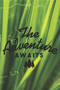 The Adventure Awaits: Cute Nature Landscape Notebook Journal Diary - green is everywhere