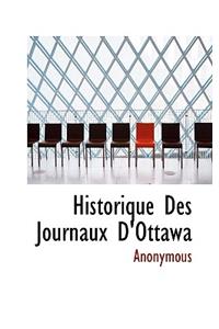 Historique Des Journaux D'Ottawa