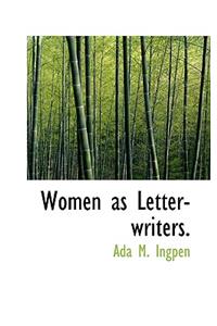 Women as Letter-Writers.