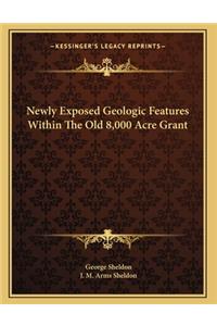 Newly Exposed Geologic Features Within The Old 8,000 Acre Grant