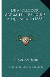 de Apollodori Artamiteni Reliquiis Atque Aetate (1888)