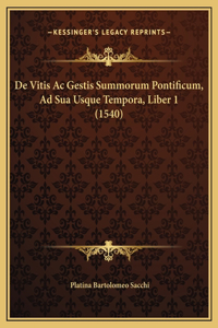 De Vitis Ac Gestis Summorum Pontificum, Ad Sua Usque Tempora, Liber 1 (1540)