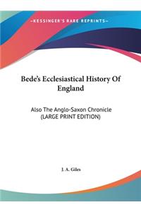 Bede's Ecclesiastical History Of England