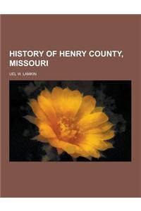 History of Henry County, Missouri