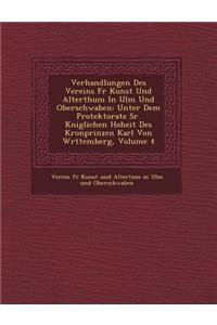 Verhandlungen Des Vereins Fur Kunst Und Alterthum in Ulm Und Oberschwaben