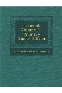 Journal, Volume 9