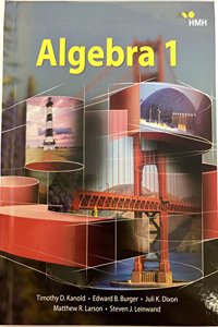 Student Edition Hardcover Algebra 1 2018