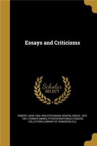 Essays and Criticisms