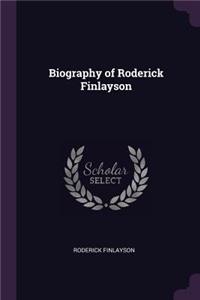 Biography of Roderick Finlayson