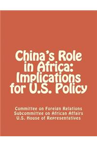 China's Role in Africa