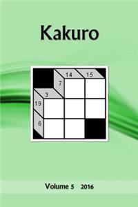 Kakuro: Volume 5 2016