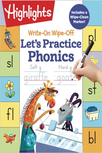Write-On Wipe-Off Let's Practice Phonics