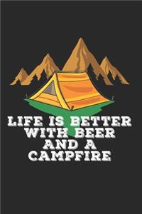 Bier Camping Notizbuch