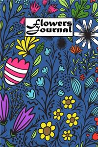 Colorful Flowers Journal