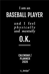 Calendar 2020 for Baseball Players / Baseball Player