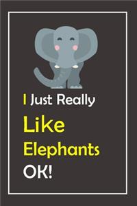 I Just Really Like Elephants, OK !