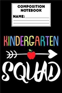 Composition Notebook Kindergarten Squad