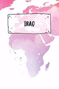 Iraq: Dotted Travel Diary Notebook or Journey Dotted Grid Journal - Holiday Trip Pocketbook for Men and Women with Dots