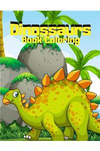 Dinossaurs Book Coloring