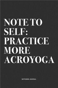 Note To Self