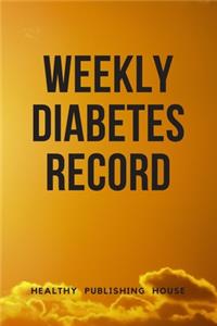 Weekly Diabetes Record