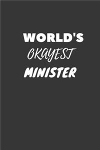World's Okayest Minister Notebook