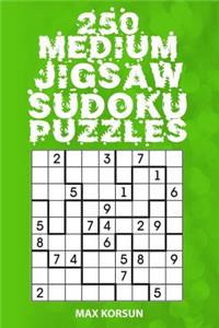 250 Medium Jigsaw Sudoku 9x9 Puzzles