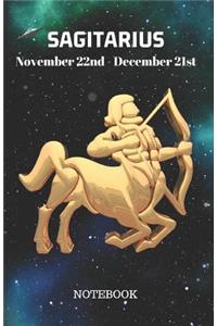 Sagitarius November 22nd to December 21st Notebook