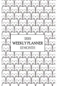 2019 12 Month Weekly Planner