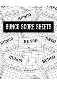 Bunco Score Sheets