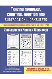 Kindergarten Number Workbook (Tracing numbers, counting, addition and subtraction)