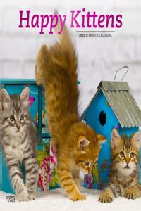 KITTENS HAPPY 2021 SQUARE FOIL AVC