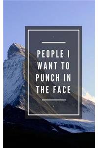 People I Want To Punch In The Face (Notebook)